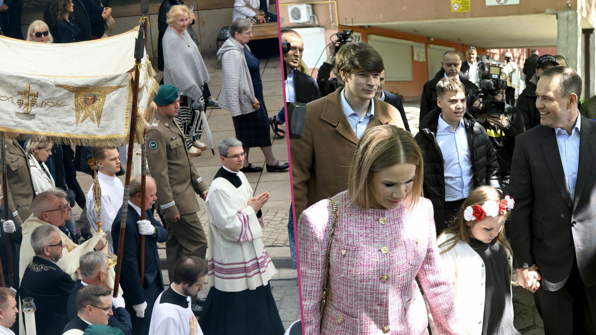 Nawroccy na procesji Bożego Ciała – wyjątkowe zachowanie w tłumie